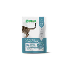 Влажный корм Nature`s Protection Weight Control, Chicken, Salmon & Tuna для кошек с курицей, лососем и тунцем для контроля веса, 100 г