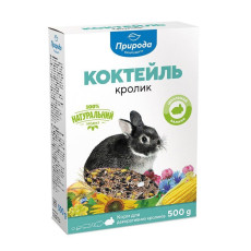 Корм Природа Коктейль «Кролик» для декоративних кроликів, 500 г