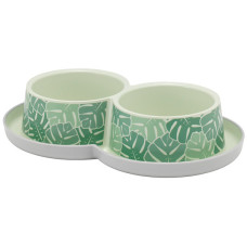 Подвійна миска Moderna Double Trendy Dinner Eden для котів, 2х350 мл