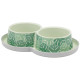 Подвійна миска Moderna Double Trendy Dinner Eden для котів, 2х350 мл