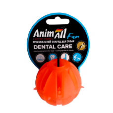 Іграшка AnimAll Fun для собак, м`яч Вкусняшка, 5 см, помаранчева