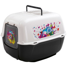 Туалет закритий для котів Ferplast PRIMA DECOR 39,5см*52,5см*38см, мультиколор