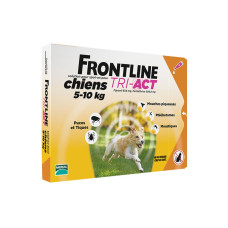 Капли Frontline TRI-ACT от блох и клещей для собак, 5-10 кг, 3 шт.