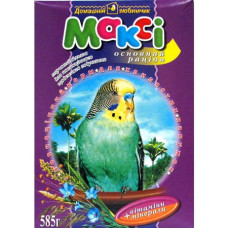 МАКСИ корм Д/ПАПУГ ОСНОВНИЙ РАЦІОН 585г крейда