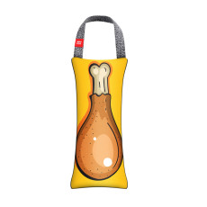Игрушка для собак WAUDOG Fun с пищалкой, рисунок Куриное бедрышко, S, Ш 7 см, Д 16 см