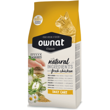 Сухий корм Ownat Daily Care для котів з куркою, 400 г
