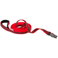 Поводок с автоматическим карабином, прорезиненый нейлон DAYTONA GUMMY MATIC G20/500RED