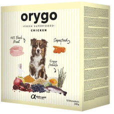 Напіввологий корм Orygo Chicken з курятиною та морквою для дорослих собак всіх порід, 3,6 кг