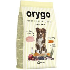Напіввологий корм Orygo Chicken з курятиною та морквою для дорослих собак всіх порід, 8 кг