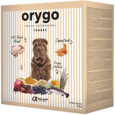 Напіввологий корм Orygo Turkey для дорослих собак всіх порід з індичкою та гарбузом, 3,6 кг