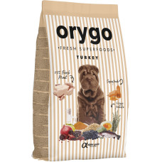 Напіввологий корм Orygo Turkey для дорослих собак всіх порід з індичкою та гарбузом, 8 кг