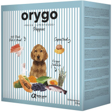 Напіввологий корм Orygo Puppies для цуценят всіх порід з лососем та бататом, 3,6 кг