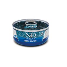 Вологий корм Farmina N&D Grain Free Ocean Tuna & Salmon для котів з тунцем та лососем, 70 г