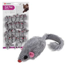 Іграшка Karlie-Flamingo Furry Mouse Grey для котів, миша сіра, плюш, 5 см