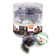 Іграшка Karlie-Flamingo Wire Ball With Mouse для котів, 6 см
