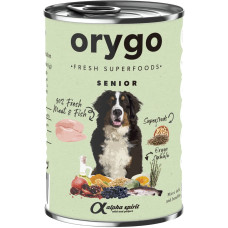 Вологий корм Orygo Wet Senior Pate для старіючих собак з куркою та бобовими, 400 г