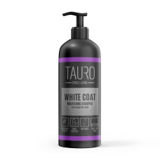 Поживний шампунь для собак і котів з білою шерстю Tauro White Coat Nourishing Shampoo, 1000 мл