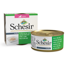 Вологий корм Schesir Chicken Aloe Puppy для цуценят, з куркою та алоє в желе, 150 г