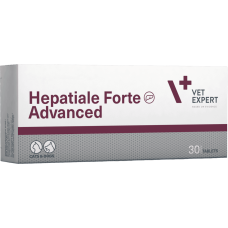 Vet Expert Hepatiale Forte Advanced Пищевая добавка для поддержки и защиты функций печени у кошек и собак, 30 таб
