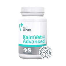Vet Expert KalmVet Advanced Пищевая добавка, уменьшающая симпотомы стресса у кошек и собак, 60 таб