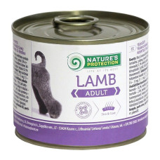 Вологий корм Nature`s Protection Adult Lamb для дорослих собак всіх порід з ягнятиною, 200 г
