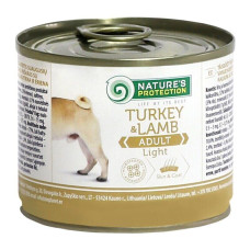 Вологий корм Nature`s Protection Adult Light Turkey&Lamb для собак схильних повноти з індичкою та ягнятиною, 200 г