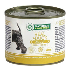 Вологий корм Nature`s Protection Adult Small Breed Veal & Duck для собак малих порід з телятиною та качкою, 200 г
