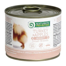 Вологий корм Nature`s Protection Adult Small Breeds Turkey&Apples для собак малих порід з індичкою та яблуками, 200 г