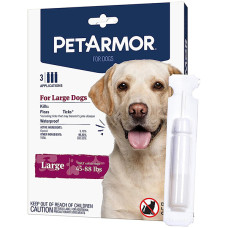Капли PetArmor Large от блох, клещей, вшей для собак весом от 20 до 40 кг, 3 шт.
