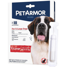Капли PetArmor X-Large от блох, клещей, вшей для собак весом от 40 до 60 кг, 3 шт.
