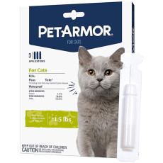 PetArmor Cats петармор капли от блох, клещей, вшей для кошек от 0.68кг, 0.5мл (3 шт)