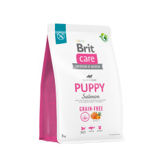 Сухий корм Brit Care Dog Grain-free Puppy для цуценят, беззерновий з лососем, 3 кг