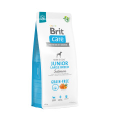 Сухий корм Brit Care Dog Grain-free Junior Large Breed для молодих собак великих порід, беззерновий з лососем, 12 кг