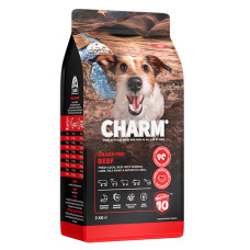 Сухой беззерновой холистик корм Charm Grass-Fed Beef для собак с говядиной, 2 кг
