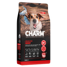 Сухой беззерновой холистик корм Charm Grass-Fed Beef для собак с говядиной, 10 кг