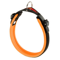 Нашийник для собак на м`якій підкладці Ferplast Ergofluo C15/33 Arancione