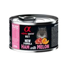 Консерва Alpha Spirit Ham With Melon з шинкою, свининою та динею для котів, 200 г