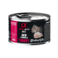 Консерва Alpha Spirit Turkey Sterilized Cat з індичкою для стерилізованих котів, 200 г