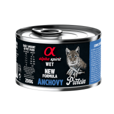 Вологий корм Alpha Spirit Anchovy Protein for Adult Cat для дорослих котів усіх порід з анчоусами, 200 г