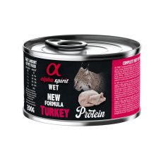 Консерва Alpha Spirit Turkey Protein з індичкою для котів, 200 г