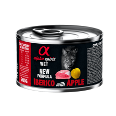 Вологий корм Alpha Spirit Iberian Pork With Yellow Apple for Adult Cat для котів усіх порід зі свининою та свіжими яблуками, 200 г