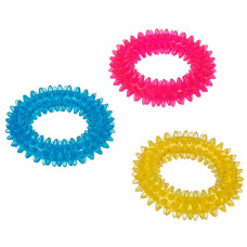 Karlie-Flamingo Good4Fun Spike Ring ГУД ФО ФАН игрушка для собак кольцо с шипами, резина 12,7 см