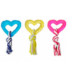 Karlie-Flamingo Good4Fun Hart With Rope ГУД ФО ФАН игрушка для собак, сердце с веревкой, резина 8 см