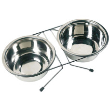 Karlie-Flamingo DINNER SET набір миска та поїлка для собак, нержавійка 0.38 d = 9-13 см