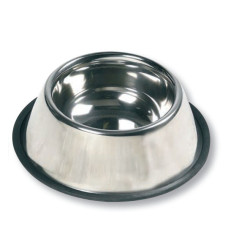 Karlie-Flamingo Dish Rubber Rim РУБЕР РИМ миска для собак, з гумовим обідком, нержавійка 0.47 d=13 см