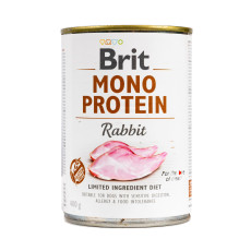 Влажный корм Brit Mono Protein Rabbit для собак, с кроликом, 400 г