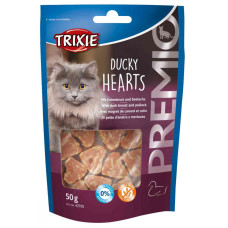Ласощі Trixie Premio Ducky Hearts для котів сердечка з качкою та рибою 50 г
