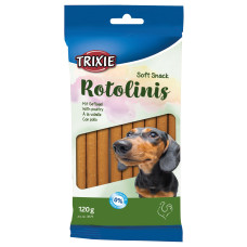 Ласощі Trixie Soft Snack Rotolinis для собак палички з м`ясом домашніх птахів 120 г