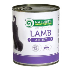 Вологий корм Nature`s Protection Adult Lamb для дорослих собак всіх порід з ягнятиною, 400 г