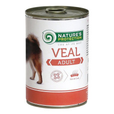 Вологий корм Nature`s Protection Adult Veal для дорослих собак всіх порід з телятиною, 800 г